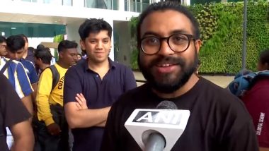 iPhone 15 Sale Begins Today: Long Queues Seen Outside Apple Store in Mumbai's BKC as Customers Throng To Buy Apple's New iPhones (Watch Video)